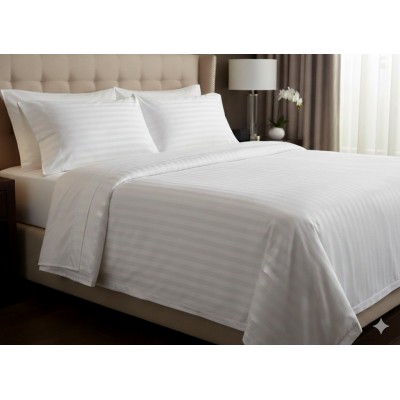 Otel çarşafı Tek kişilik 160x240cm 83 tel çizgili kumaş